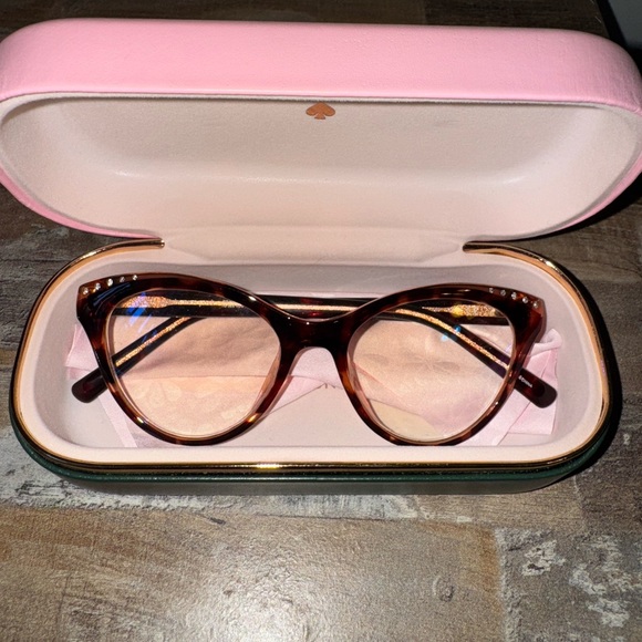 Kate Spade Tortoise Cat-Eye Glasses - Picture 1 of 2